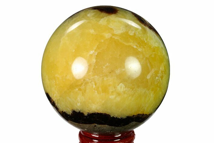 Polished Septarian Sphere - Madagascar #154138